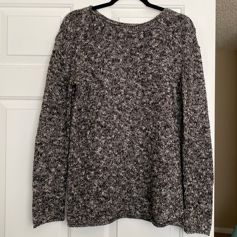 Black Speckled Sweater from J.Crew size M